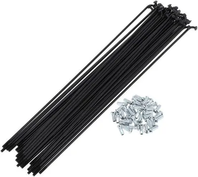 Imagen del producto de Juego de radios para bicicleta de acero al carbono - 257 mm -  - Juego de radios para bicicleta - Mejora para una mayor durabilidad