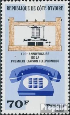 Produktbild von Briefmarken Elfenbeinküste 1976 Mi 486 (kompl.Ausg.) postfrisch 100 Jahre Telefon