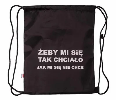 Zdjęcie produktu dla Pajacyk, Worek Żeby mi się tak chciało jak mi się nie chce