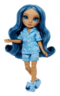 Productafbeelding van Junior High Pajama Party - 22 cm Articulated Fashion Doll - Skyler (Blue) - Many Accessories - Ages 4 and Up