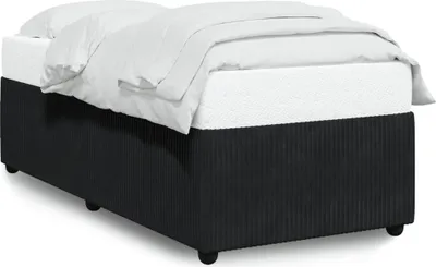 Image de Maison Exclusive - Cadre de lit sans matelas noir 90x190 cm velours