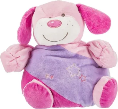 Obrázek produktu pro 62.Dětský plyšák Pejsek Bertík - růžový 23cm