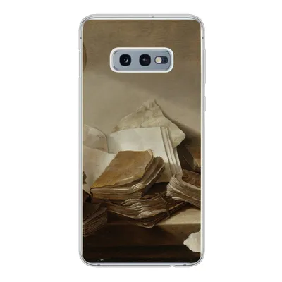 Produktbild von MuchoWow® Handyhülle Schutzhülle Hülle für Samsung Galaxy S10e Stilleben mit Büchern - Gemälde von Jan Davidsz. de Heem Silikon Softcase Handy Hülle - Handy