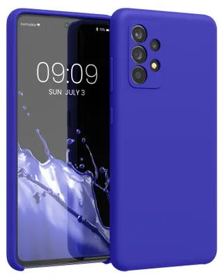 Produktbild von kwmobile Handyhülle für Samsung Galaxy A52 / A52 5G / A52s 5G Hülle - Case Silikon - Kabelloses Laden - Schutzhülle Cover in Baltik Blau
