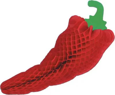Produktbild von Figur aus Wabenpapier Chilischote