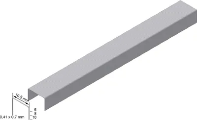 Produktbild von Prebena Heftklammern 8 mm verzinkt im Blister - VZ08CNK-B