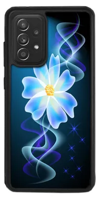 Produktbild von TPU Silikon Hülle für Samsung Galaxy A33 5G Handy Cover Case Schutzhülle Handyhülle Bumper MOTIV 324 Blumen Blau