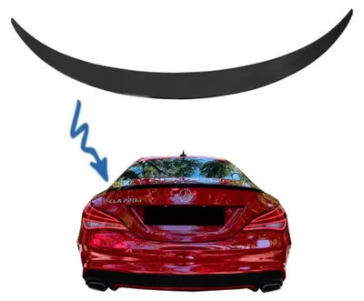 Imagen del producto de Spoiler trasero para Mercedes CLA C117 W117, modelos 2013-2018, con diseño deportivo.