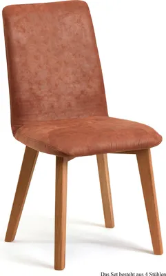 Produktbild von Esszimmerstuhl (4er-Set) Darci 47x92x60 Eiche geölt/Cognac