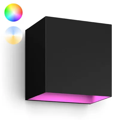 Obrázek produktu pro Philips Hue White and Color ambiance Svítidlo Resonate svítící dolů, Chytré nástěnné světlo, Bluetooth/Zigbee, Černá, LED, Kov, Žárovky bez možnosti výměny