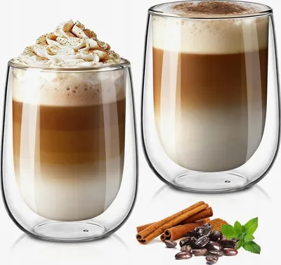 Produktbild von 2er Set Thermogläser 350ml Borosilikatglas Doppelwandig