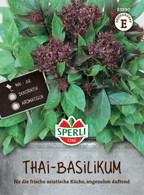 Produktbild von SPERLI Basilikumsamen Thai Ocimum basilicum 100 Pflanzen