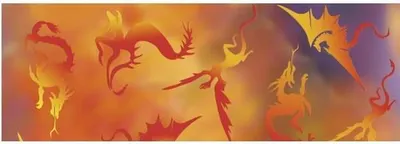 Produktbild von Transparentpapier 115g/qm A4 VE=25 Blatt Fauna Drachen