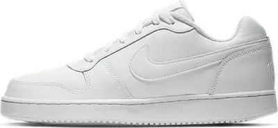 A white Nike Ebernon Low sneaker shown from the side against a white background.