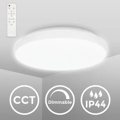 Zdjęcie produktu dla Lampa sufitowa LED do łazienki 12W CCT zmiana temperatury barwowej IP44 lampa sufitowa do łazienki
