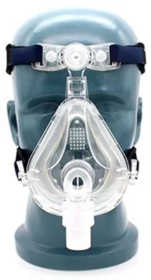 Imagen del producto de Mascarilla protectora con banda para la cabeza ajustable, diseñada para dormir.
