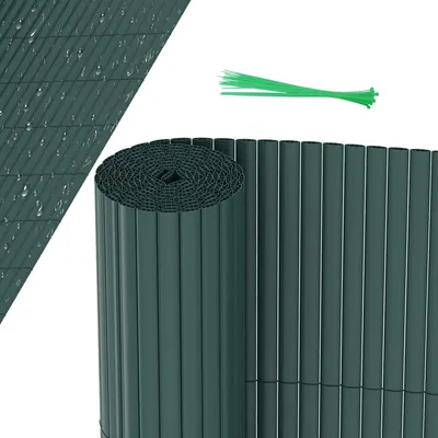 Produktbild von Hengda PVC Sichtschutzmatte Sichtschutzzaun Balkon Windschutz Sichtschutz für Zaun Grün 120x800cm