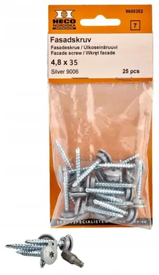 Produktbild von Heco Fassadenschrauben selbstbohrend 4,8x35mm 25 Stück