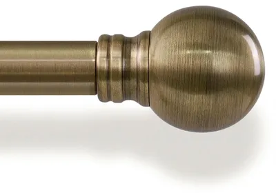 Ausziehbare Gardinenstange 80–365 cm, Bronze, Retro-Stil