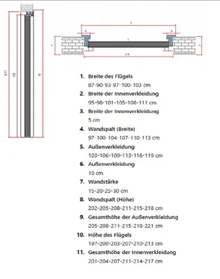 Produktbild von Beige Brandschutztür Designer Notausgangstür Sicherheitstüren Türen