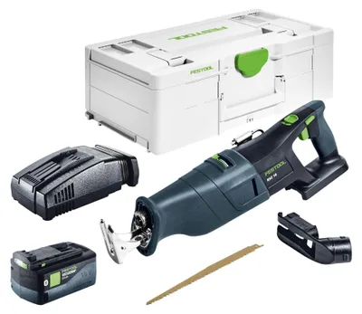 Obrázek produktu pro Festool RSC 18 EB-Basic akumulátorová přímočará pila 18 V bezkartáčová + 1x akumulátor 5,0 Ah + rychlonabíječka + systainer