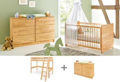 Produktbild von Pinolino Jugendzimmer 'Natura' extrabreit mit Hochbett, 2-tlg., 092175JHX
