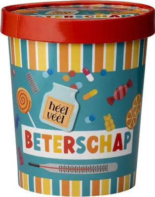 Productafbeelding van Paperdreams Bonbonbeker, diameter 12 cm, hoogte 14 cm – Beterschapswensen