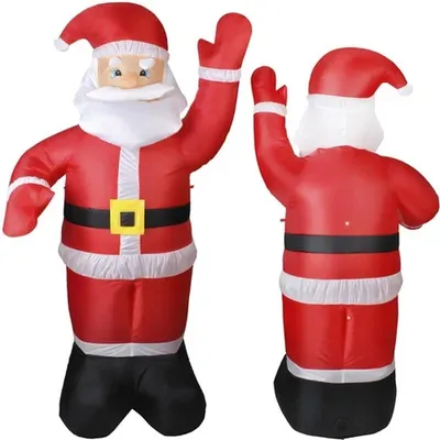 Produktbild von Ruhhy 22624 Aufblasbarer Weihnachtsmann 180 cm mit LED-Beleuchtung