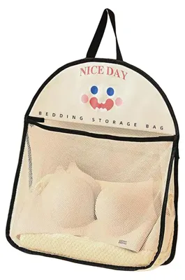 Produktbild von Großes Aufbewahrungsnetz aus Netzstoff, atmungsaktiv, ideal zum Aufhängen von Unterwäsche, Socken und Handtüchern, perfekt für Schlafzimmer, Studentenwohnheim oder Reisen.