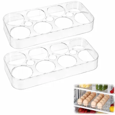 Eierbehälter 2 Stück, für 20 Eier, mit Deckel, stapelbar