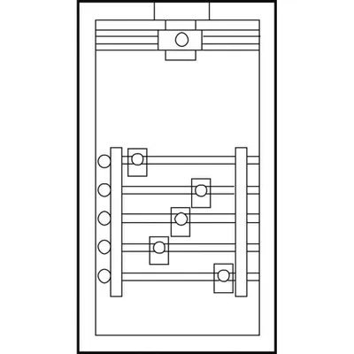 Produktbild von Anschlussgehäuse kompl., 5x250A GAG136N