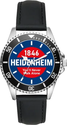 Produktbild von KIESENBERG Herrenuhr Armbanduhr Heidenheim Geschenk Fan Artikel Zubehör Fanartikel Analog Quartz Uhr L-20230022