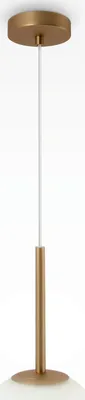 Zdjęcie produktu dla Lampa wisząca, szkło metalowe, złoto, D 20 cm