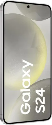 A close-up, angled view of a smartphone with the brand name and model number displayed on the screen.