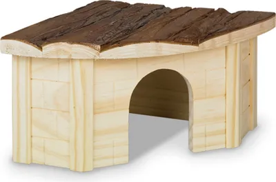 Image de Nobby WOODLAND Maison en bois pour rongeurs "GORDI" 30 x 30 x 16 cm