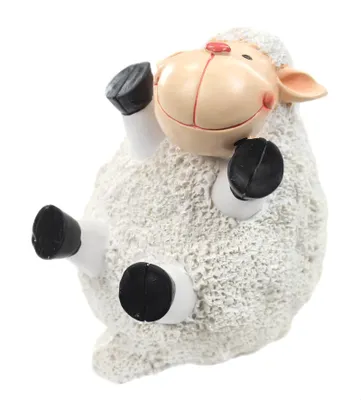 Produktbild von Deko-Figur Schaf ( B ) sitzend 14 cm