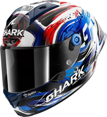Produktbild von Shark Aeron GP FIM Replica Zarco Signature Carbon Helm, schwarz/weiß/rot/blau, S (55/56)