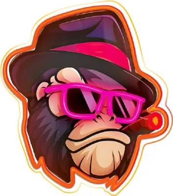 Image de Forever Light LED Neon Art Art mural Décoration murale Gangsta Monkey