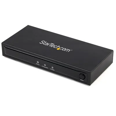 Zdjęcie produktu dla StarTech.com VID2HDCON2, Aktywny konwerter video, Czarny, Plastik, CE, FCC, REACH, 1280 x 720 px, 720p