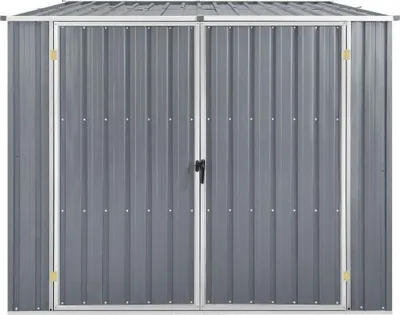 Produktbild von "SALE 2026"Mülltonnenboxen - Grau Gerätehaus Grau 195x198x159cm Verzinkter Stahl Stabli Möbel2113241