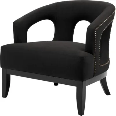 Produktbild von Casa Padrino Luxus Sessel Schwarz - Limited Edition