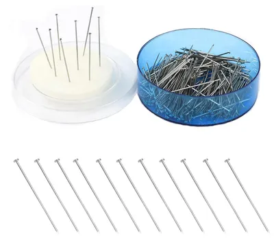 200 Nähpins, 26 mm, Edelstahl, gerade Stecknadeln