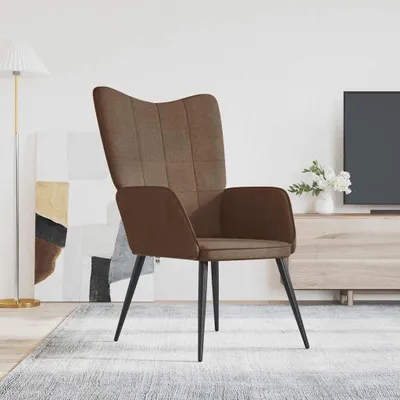 Image de Maison Exclusive - Fauteuil relax en tissu marron