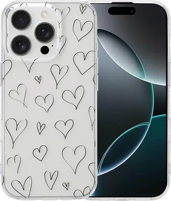 Produktbild von imoshion Design Hülle iPhone 16 Pro - Hearts