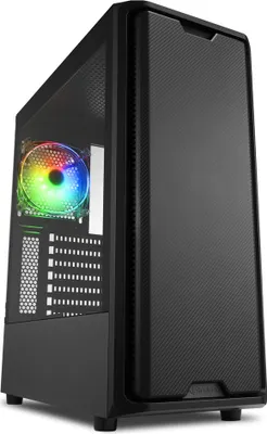 Productafbeelding van Sharkoon 4044951041640 Sharkoon Gehäuse AK3  RGB           ATX       1xGlas   schwa