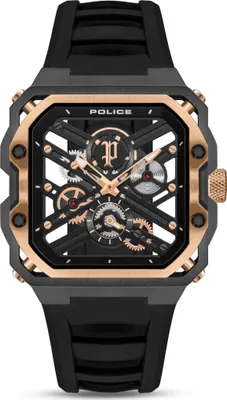 Produktbild von POLICE Herrenuhr Quarzuhr schwarz / rosegold onesize Herren 45 PEWGM0072001, PEWGM0072002, PEWGM0072003