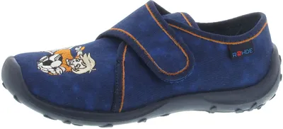 Produktbild von Rohde Jungen Kinder Hausschuh rutschfest Klettverschluss Boogy 2148-56, Größe:30 EU, Farbe:Blau