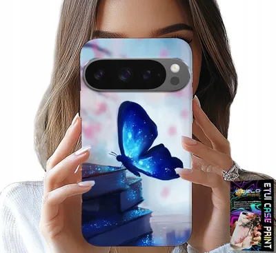 Obrázek produktu pro Pouzdro pro Google Pixel 9 / 9 Pro – modrý motýl, motýl, dámské vzory