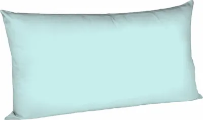 Produktbild von fleuresse Mako Satin Kissenbezug Colours Uni 40x80 cm Türkis