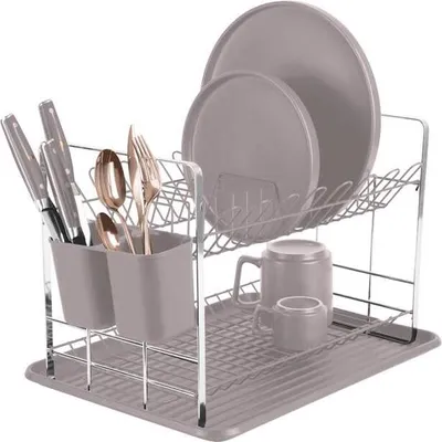 Zdjęcie produktu dla Suszarka Do Naczyń Z Ociekaczem Berlinger Haus Bh-8596 Taupe